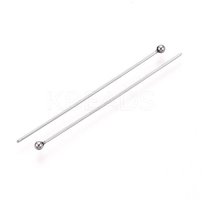 304 Stainless Steel Head Pins STAS-T065-40mm-20P-1