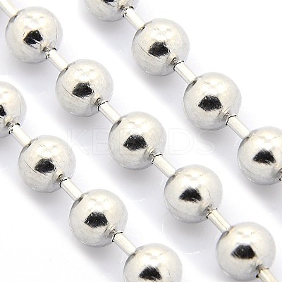 Tarnish Resistant Electroplate 304 Stainless Steel Ball Chains LS-CHS-L001-12mm-P-1
