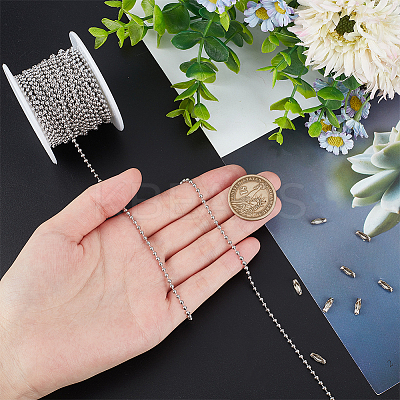 DIY Ball Chain Necklace Bracelet Making Kit DIY-BBC0001-70-1