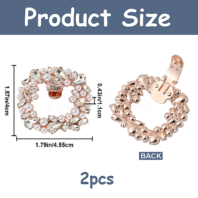 2Pcs Alloy Shoe Buckle Clips FIND-GF0006-04KCG-1