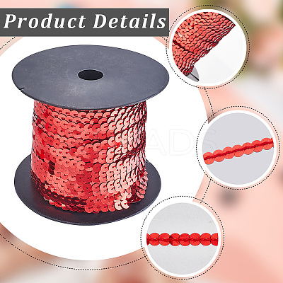 2Rolls Plastic Paillette Beads FIND-CY0001-13C-1