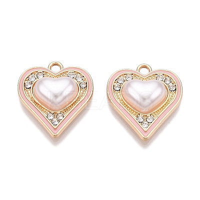 Rack Plating Alloy Rhinestone Pendants FIND-N005-19C-1
