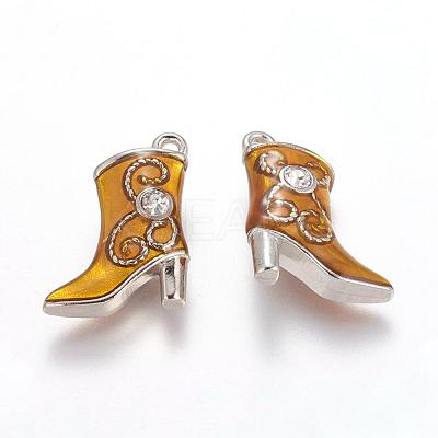 Alloy Enamel Pendants E516-4-1
