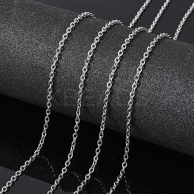 Tarnish Resistant 304 Stainless Steel Cable Chains X-CHS-Q001-15-100m-1