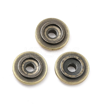 Tibetan Style Rack Plating Brass Bead KK-Q805-20AB-1