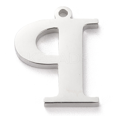 Tarnish Resistant 304 Stainless Steel Letter Pendant Rhinestone Settings LS-STAS-J028-01P-1