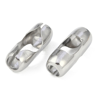 Non-Tarnish 304 Stainless Steel Ball Chain Connectors STAS-Z084-02P-1