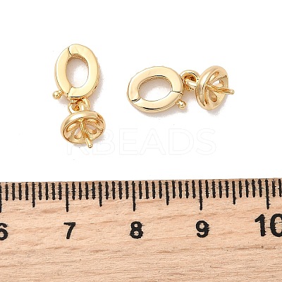 Brass Micro Pave Cubic Zirconia Pendant Bails KK-Z131-02G-1