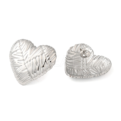 Non-Tarnish 304 Stainless Steel Stud Earrings LS-EJEW-G364-21P-1