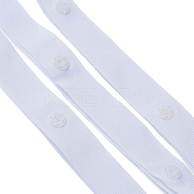 Polyester Sewing Snap Button Tape DIY-XCP0002-65-1