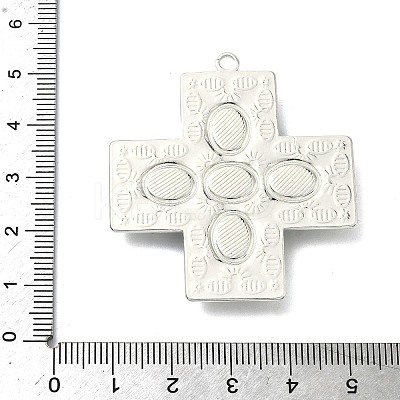 304 Stainless Steel with Dyed Synthetic Turquoise Pendants STAS-G374-05S-17-1