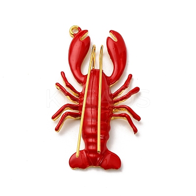 Alloy Enamel Pendants FIND-I053-01G-02-1