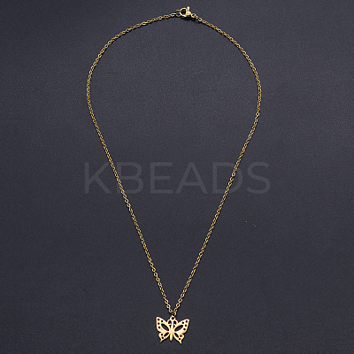 201 Stainless Steel Pendants Necklaces LS-NJEW-S105-JN585-40-2-1