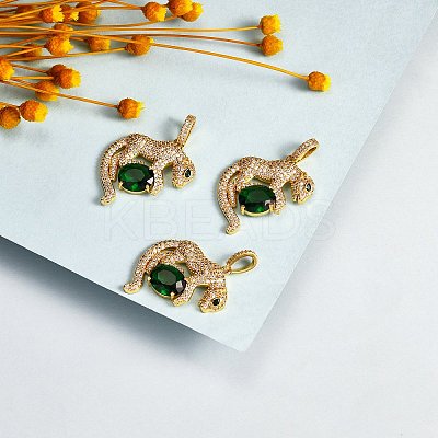 3Pcs Rack Plating Brass Micro Pave Cubic Zirconia Pendants ZIRC-SZ0003-88-1
