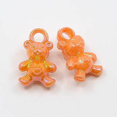 Plating Acrylic Pendants PAB2325Y-1