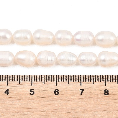 Natural Cultured Freshwater Pearl Beads Strands PEAR-D003-01D-06-1