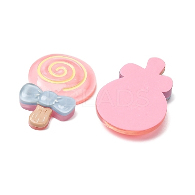 Transparent Resin Imitation Food Cabochons RE-CBAE980-09A-1