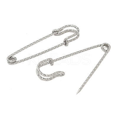 304 Stainless Steel Safety Pins Brooch Findings STAS-K252-11E-P-1