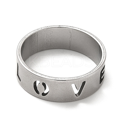 Non-Tarnish 201 Stainless Steel Finger Rings RJEW-G278-23P-1