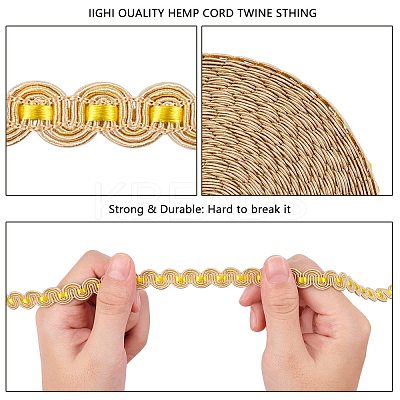 Nylon Braided Lace Ribbon SRIB-WH0006-25C-1
