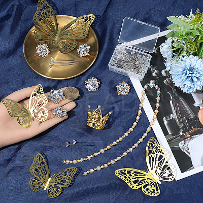 DIY Flower Bouquet Decoration Kits DIY-SP0006-58G-1
