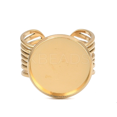304 Stainless Steel Cuff Ring Components SA-CBA82C8-03E-G-1
