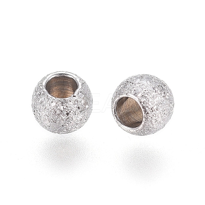 Non-Tarnish 304 Stainless Steel Textured Spacer Beads LS-X-STAS-P108-04P-A-1