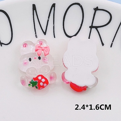 Translucent Resin Cabochons RESI-TAC0010-59-1