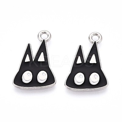 Halloween Theme Alloy Enamel Pendants ENAM-T022-54P-02-1