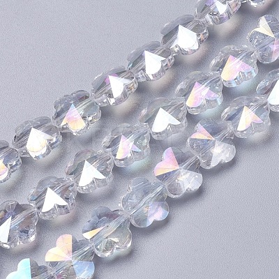 Electroplate Glass Beads Strands EGLA-J148-A-AB01-1