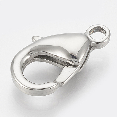 Tarnish Resistant 304 Stainless Steel Lobster Claw Clasps STAS-T033-25E-1