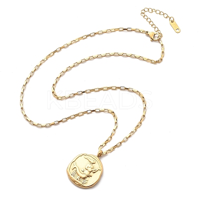 304 Stainless Steel Constellation Pendant Necklaces NJEW-K392-01G-06-1