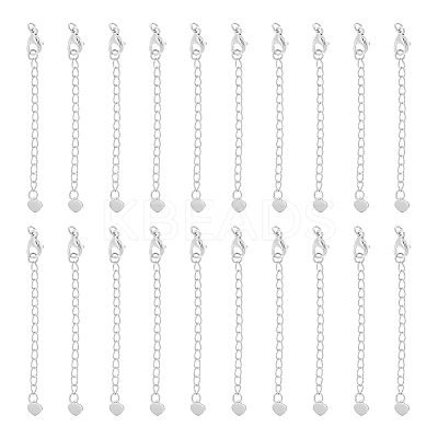 20Pcs 304 Stainless Steel Chain Extender STAS-UN0060-87P-1
