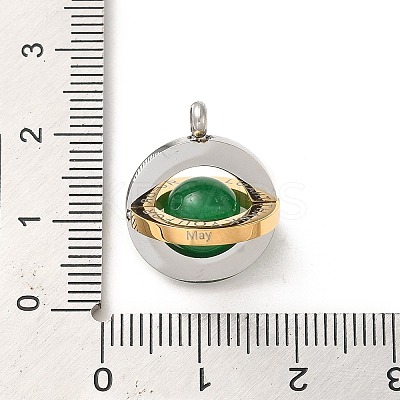 304 Stainless Steel Pendants STAS-L022-245G-1