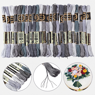 6-Ply Polyester Embroidery Floss OCOR-CY0002-03A-06-1