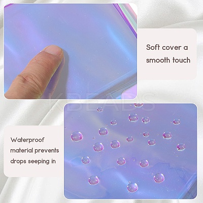 2Pcs PVC Mini Photocard Holder Book AJEW-SP0002-20B-01-1