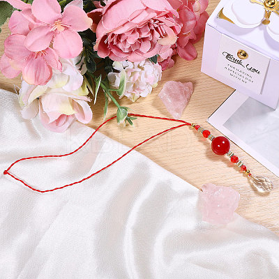 Brass & Glass & Natural Malaysia Jade Pendant Decoration HJEW-CA00065-1