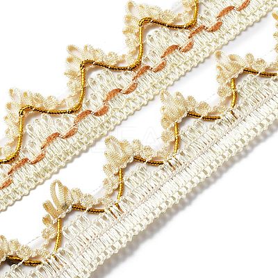 Polyester Curtain Lace Trimmer Ribbon DIY-WH0292-85A-1