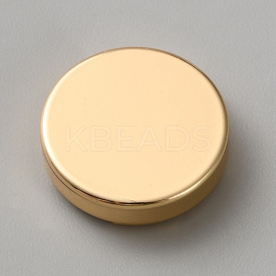 Flat Round Brass Button Covers Settings KK-WH0079-193B-KCG-1