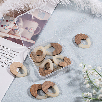 Resin & Wood Pendants RESI-OL0001-11C-1