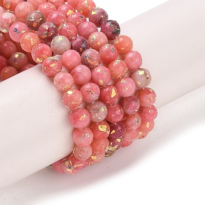 Assembled Natural Dolomite and Synthetic Opal Beads Strands G-Q017-G06-01E-1-1