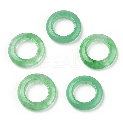 Natural Malaysia Jade Linking Rings G-N0325-05-1