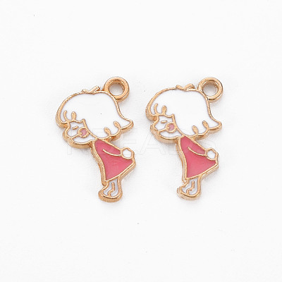 Alloy Enamel Pendants ENAM-N054-68B-NR-1