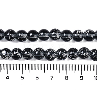 Drawbench Transparent Glass Beads Strands GLAD-Q012-8mm-14-1