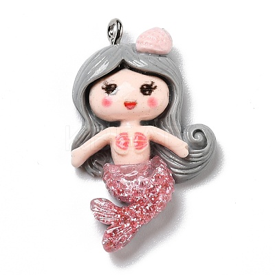 Opaque Resin Pendants RESI-D055-035P-1