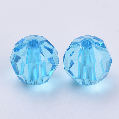Transparent Acrylic Beads TACR-Q257-6mm-V40-1