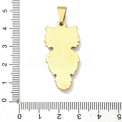 304 Stainless Steel Pendants STAS-F336-09G-01-1