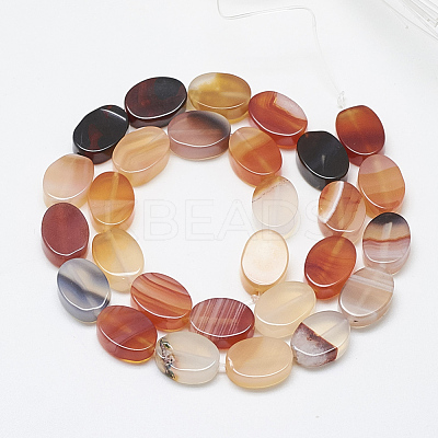 Natural Red Agate Beads Strands G-T122-04F-1