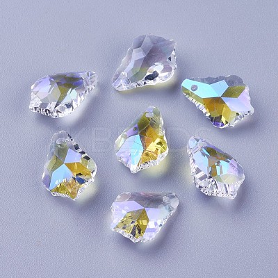 Faceted Glass Pendants GLAA-F068-C27-01-1