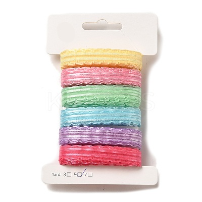 Polyester and Nylon Wavy Edged Ribbon Sets DIY-Z029-01F-1